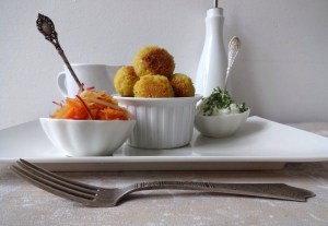 Veggie Hirse-Mandel-Kugeln