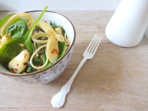 Spaghetti mit Spargel-Zitronen-Rahm